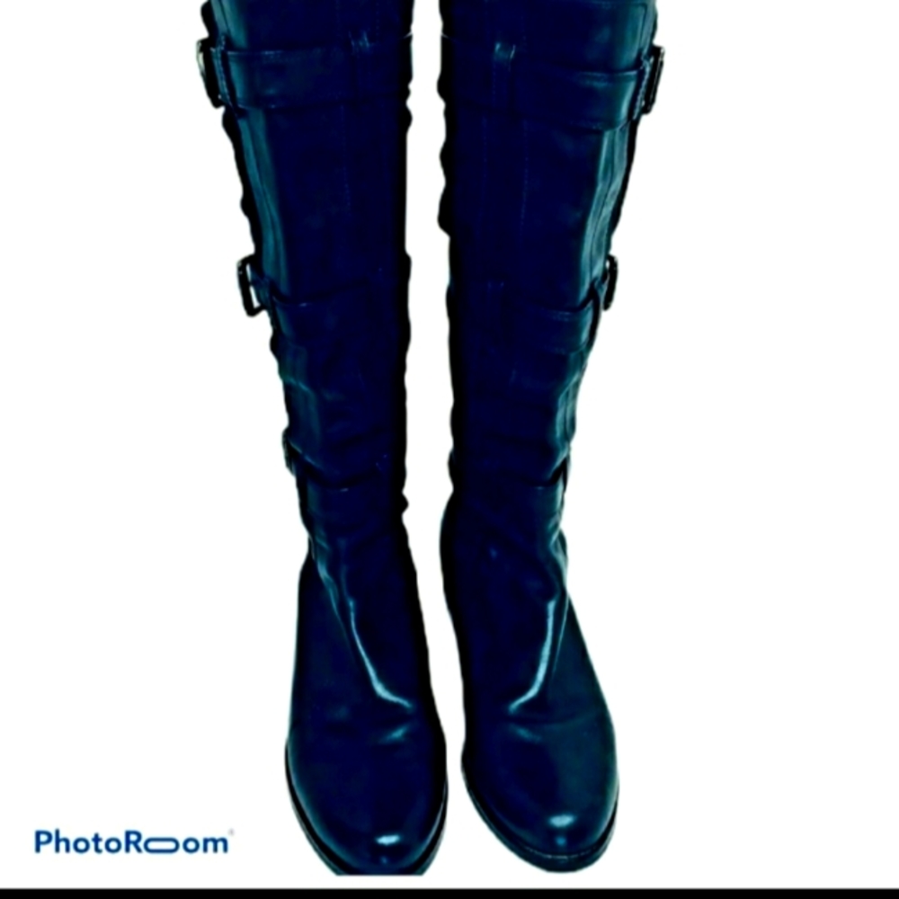 Cole Haan Knee-High Calfskin Leather Boot 10B